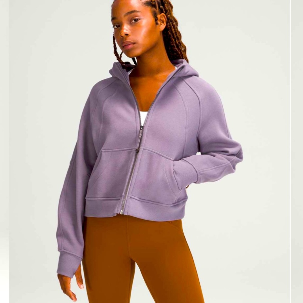 Lululemon Scuba Oversized Full Zip Dusky Lavender XS/S